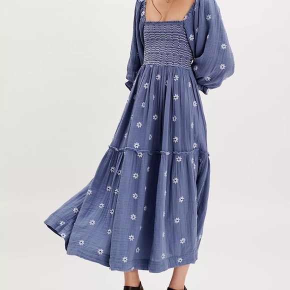 Free People Dahlia Cream Floral Dress - Picture 3 of 3